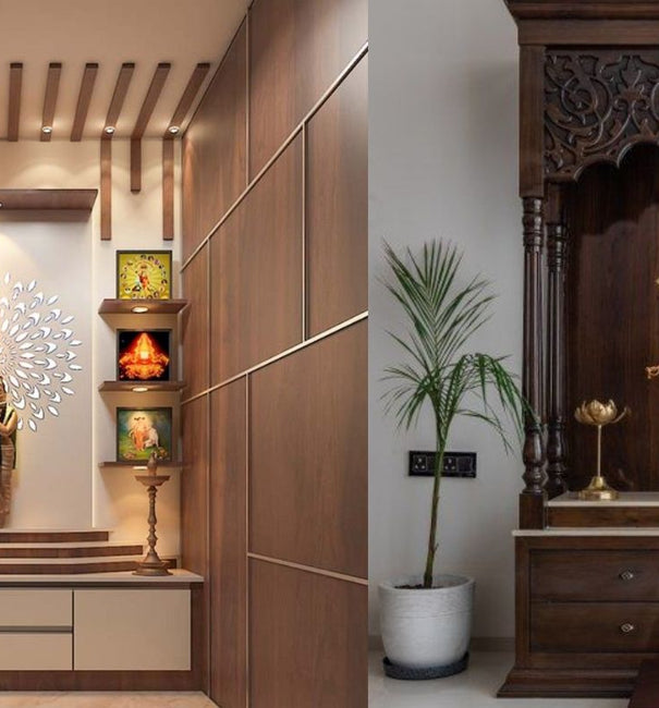  plywood wooden mandir design for home