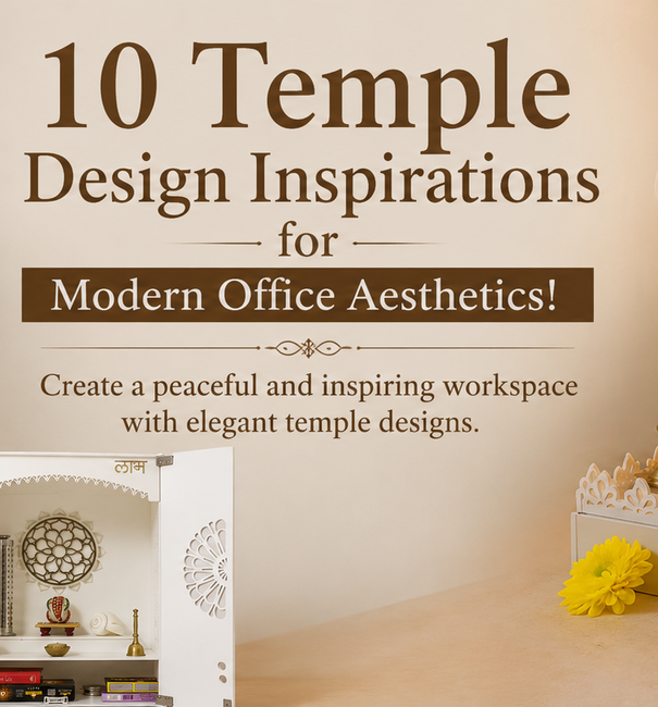 wall mandir design for office