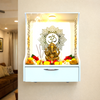 Heartily Bliss Wooden Home Temple with LED Light & Storage | Wall Mounted & Table Top | DIY Assembly | 2ft | Pure White