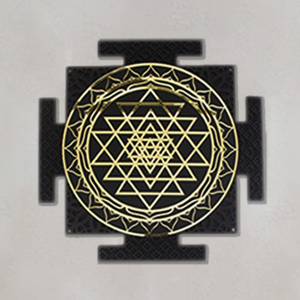 Heartily Shri Yantra Wall Art Cast Acrylic for Home and Office Decoration