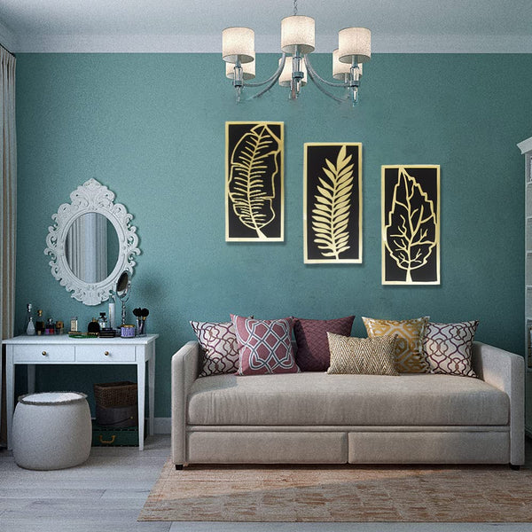 Heartily Quaints Wall Art Set of 3 Cast Acrylic for Home and Office Decoration