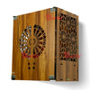 Heartily® Namah Beautiful Wooden Pooja Mandir with Door Temple for Home with Door Mandir for Home with LED Spot Light Product (18 Inch Height)