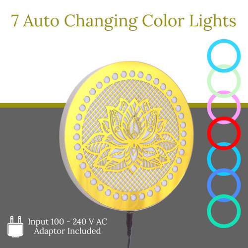 kamal wall decor light for pooja room