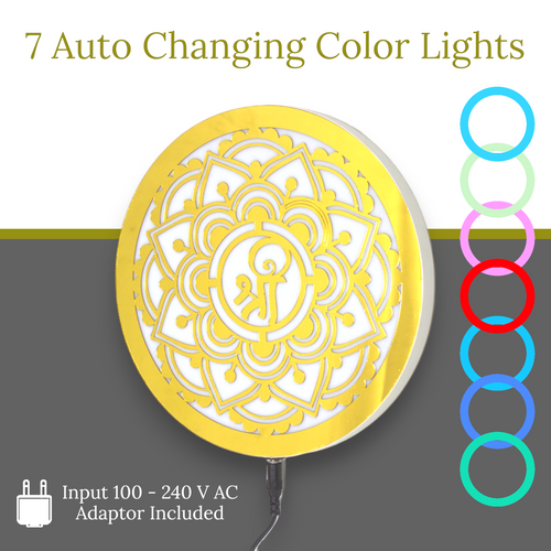 spiritual wall lamp for temple